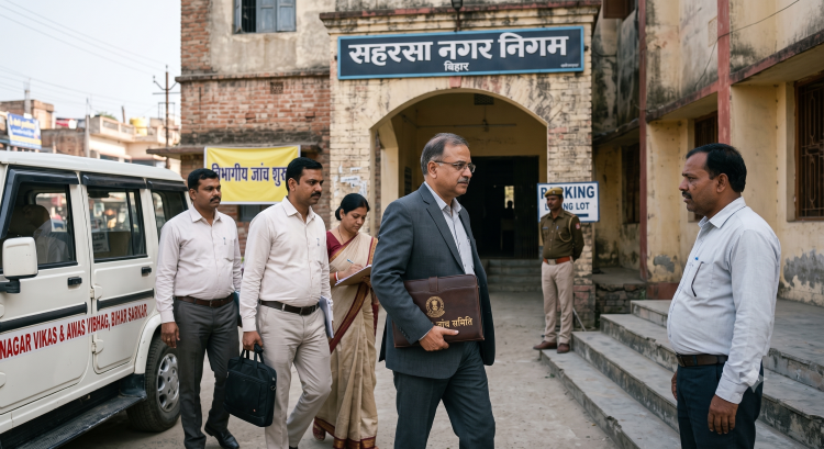 Saharsa नगर निगम में भ्रष्टाचार के आरोपों पर बड़ी कार्रवाई