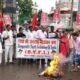 Saharsa: केंद्रीय शिक्षा मंत्री Dharmendra Pradhan का फूंका पुतला, इस्तीफे की मांग