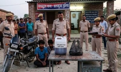Saharsa में 5 लीटर देसी शराब के साथ 2 तस्कर गिरफ्तार, पुलिस ने बाइक की जब्त