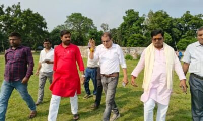 Seva Jyoti Yatra की तैयारियों को लेकर पटेल मैदान पहुंचे नगर आयुक्त, व्यवस्थाओं का लिया जायजा