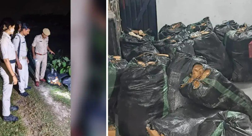Supaul में शराब तस्करों का भंडाफोड़: 2,040 बोतल नेपाली शराब जब्त